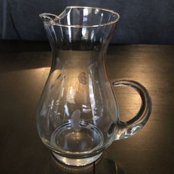 Vintage Princess House Glass Pitcher, Heritage Collection 