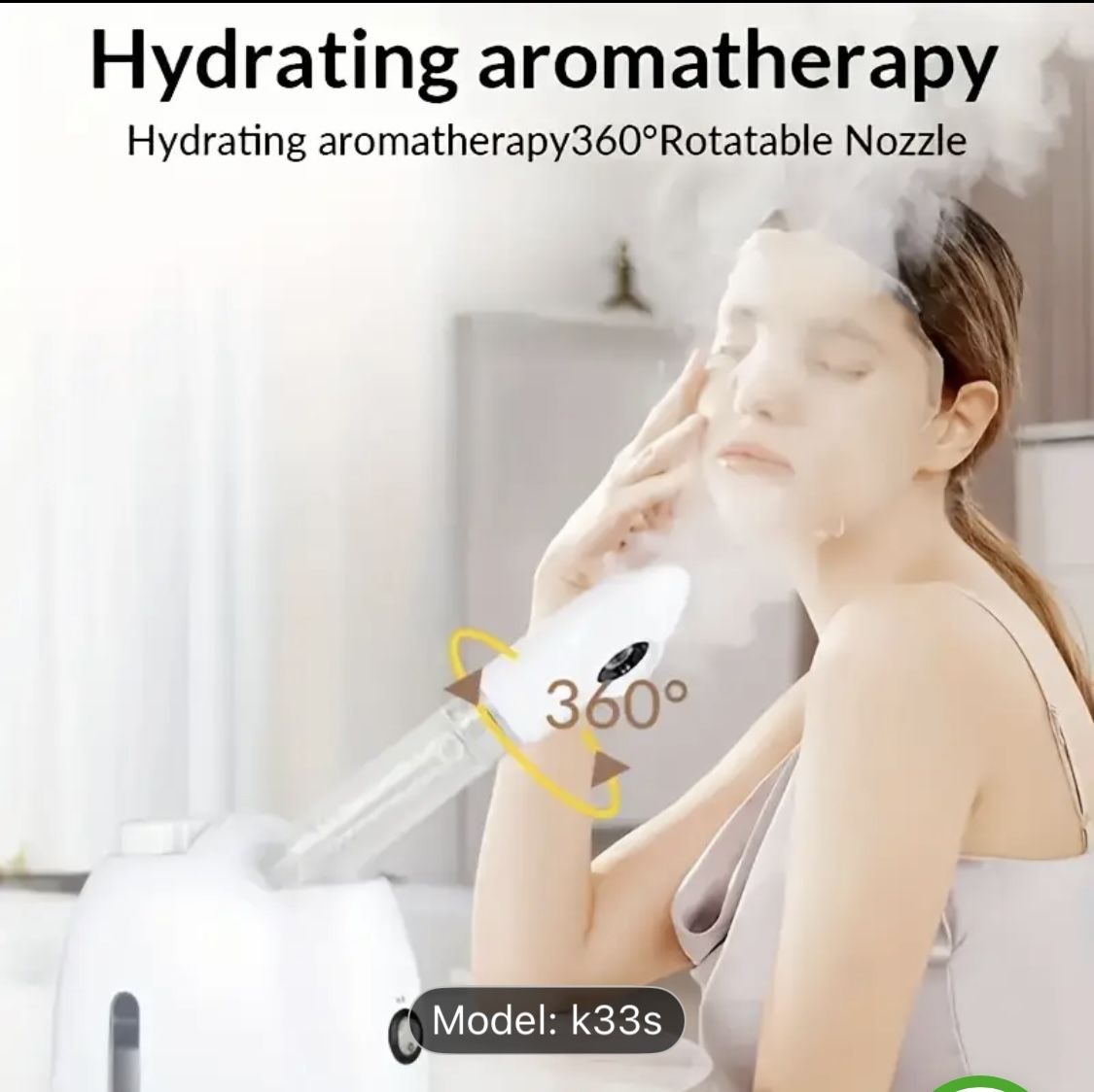 - KSKIN Portable Nano Face Steam Engine - Elegant White Face Mist Sprayer With Heat Mist Humidifier, FCC Certified, 110-130V US Plug -