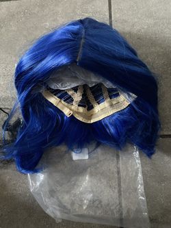 Blue Short Hair Wig