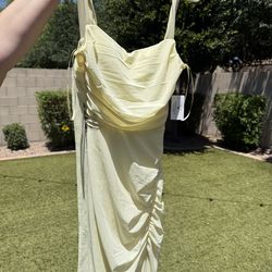 Long Formal or Bridesmaid Dress - Yellow - Never worn