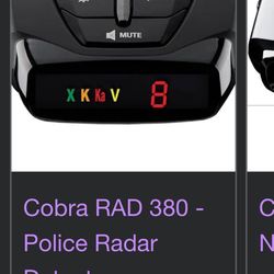 Cobra Radar Detector 380