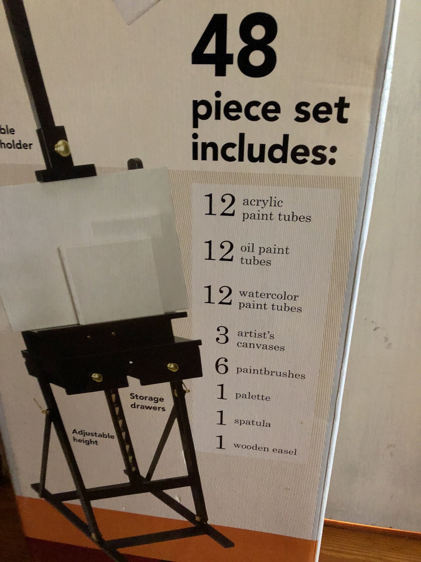 BATTAT ITALIAN EASEL 56 PIECE PAINT artist art KIT for Sale in Orange, CA -  OfferUp