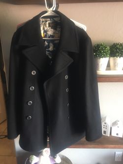 Black men's penguin coat