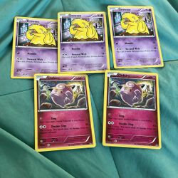 5 Pokemon Card Lot