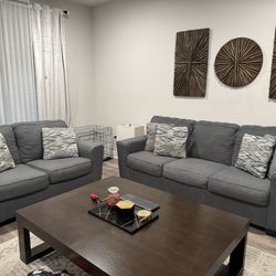 Gray Sofa And Loveseat 