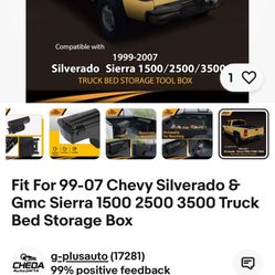 Chevy Silverado 1500 Bed Storage Box