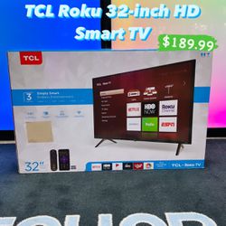 TVL Roku 32-inch HD Smart TV **BRAND NEW**