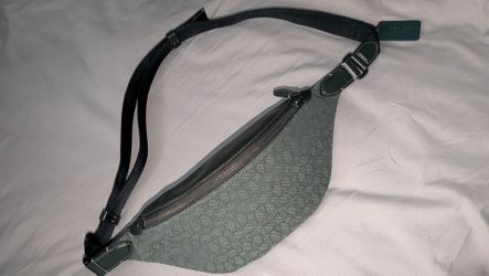 Coach Racer Small Belt Bag in Sea Green / Silver