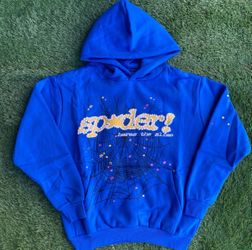Size M Blue Spider Hoodie Vintage Brand New