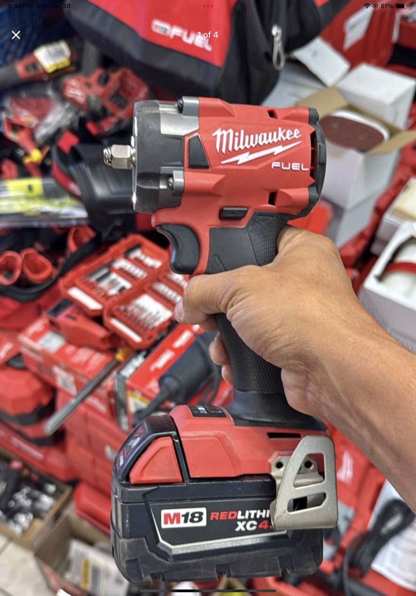 Milwaukee M18 Fuel 3/8 Impact With Battery 