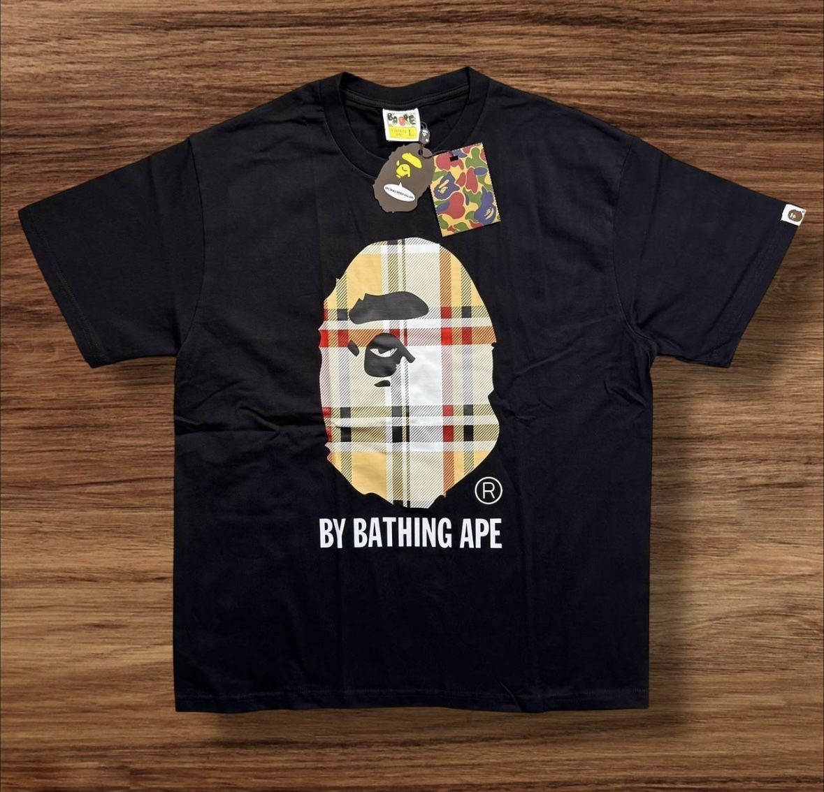 bape burberry shirt