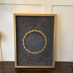 Days til Christmas Chalkboard Art 