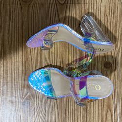 Mermaid Pearl Clear Heels