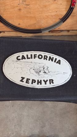 California Zephyr Railroad Emblem Sign
