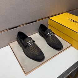 Fendi Men’s Leather Shoes With Box 2026 New