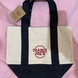 Trader Joe’s Dark Blue Mini Tote brand new with tags