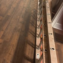 28 Ft Werner Fiber Glass Extension Ladder