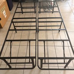 Twin Bed Frame with Mattress 