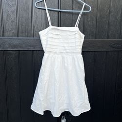 Lily Rose Brand New White Floral Double Layered Brunch Dress Size Xs