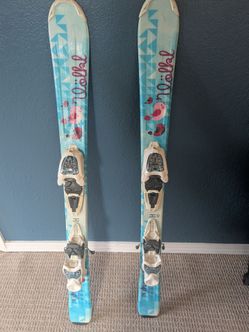 Volkl Chica 100 kid's skis and adjustable bindings