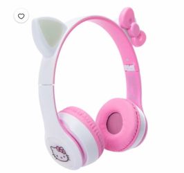 Hello kitty bluetooth head phones