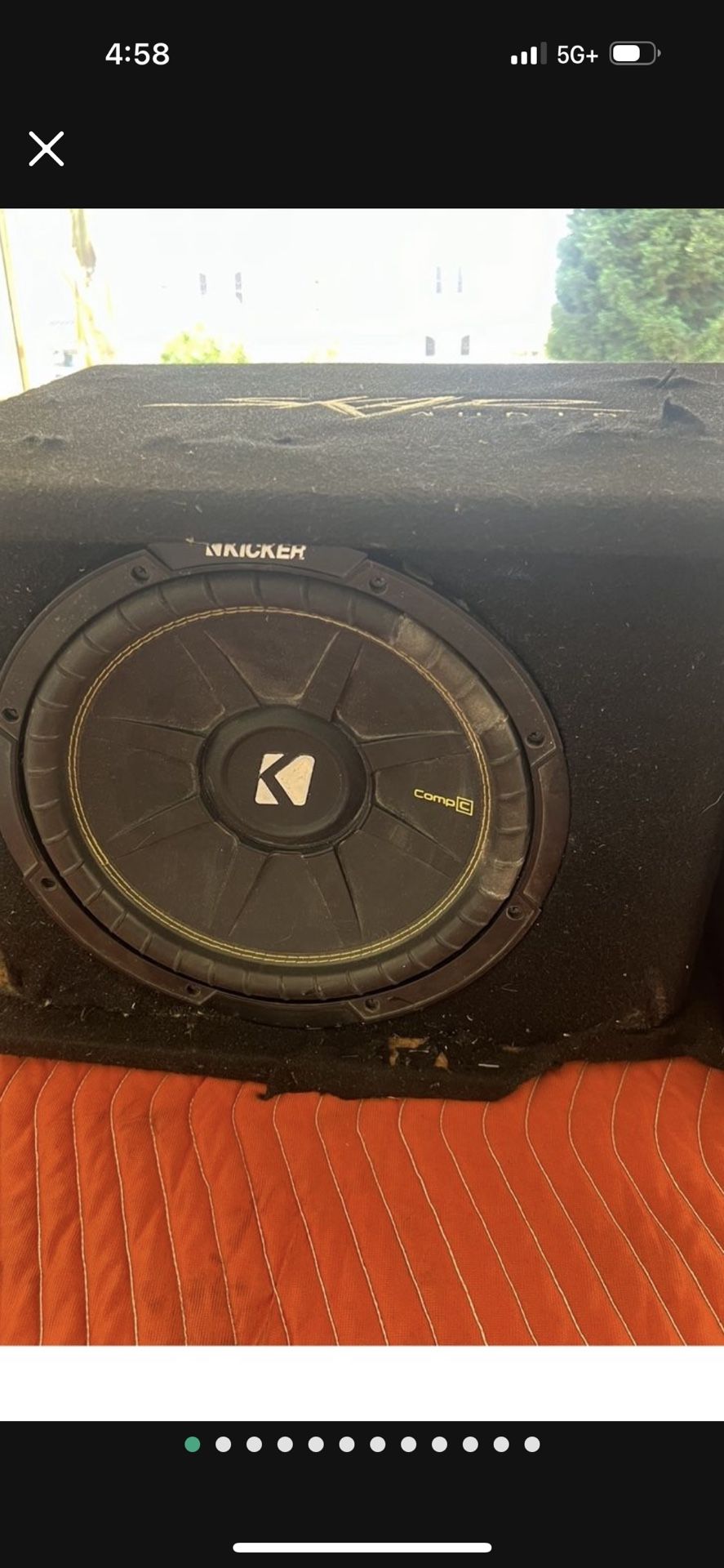 One 12” kicker with box