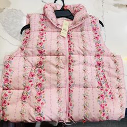 NWT: Pink No Boundaries Puffer Vest LoveShackFancy Dupe TikTok Viral M