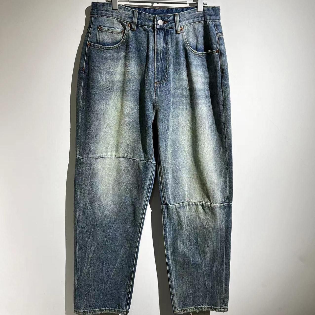 Maison Margiela Asymmetric Patchwork Straight Jeans XL