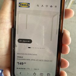 White expandable table great for an apartment