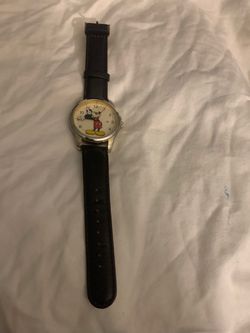 Mickey Mouse leather watch