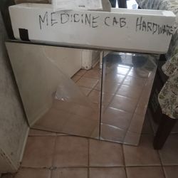 Mirrored 2 Door Medicine/Storage Cabinet 