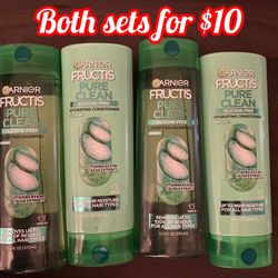 Garnier Fructis  Pure Clean Shampoo & Conditioner