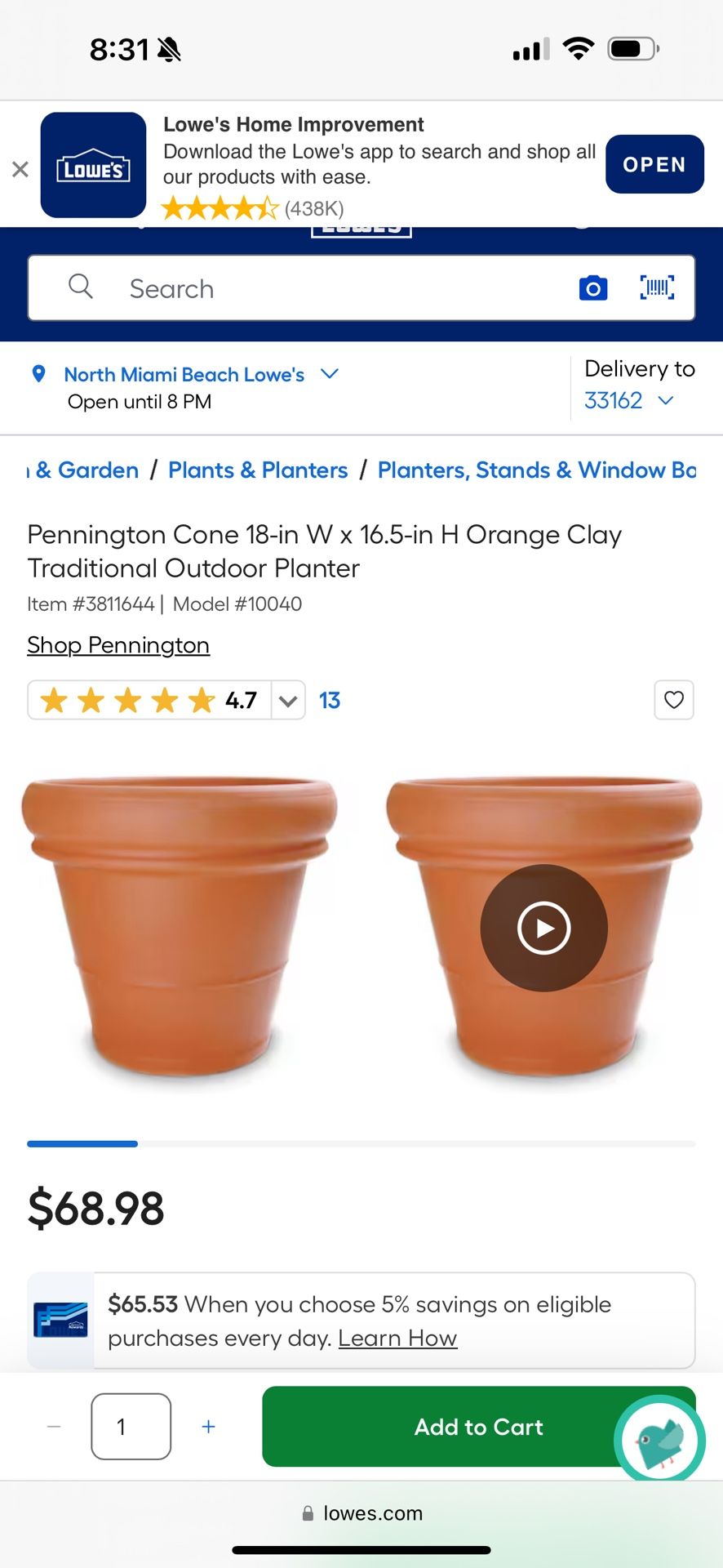 Large Terracotta Pot