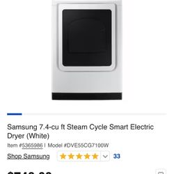 SAMSUNG WASHER & DRYER 