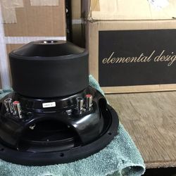 Elemental Designs/E.D True SQ Woofer Same As Arc Audio 