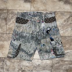 1 of 1 Custom Bizzrad Winter Chocolate Chip Camo Boro Shorts Size XL