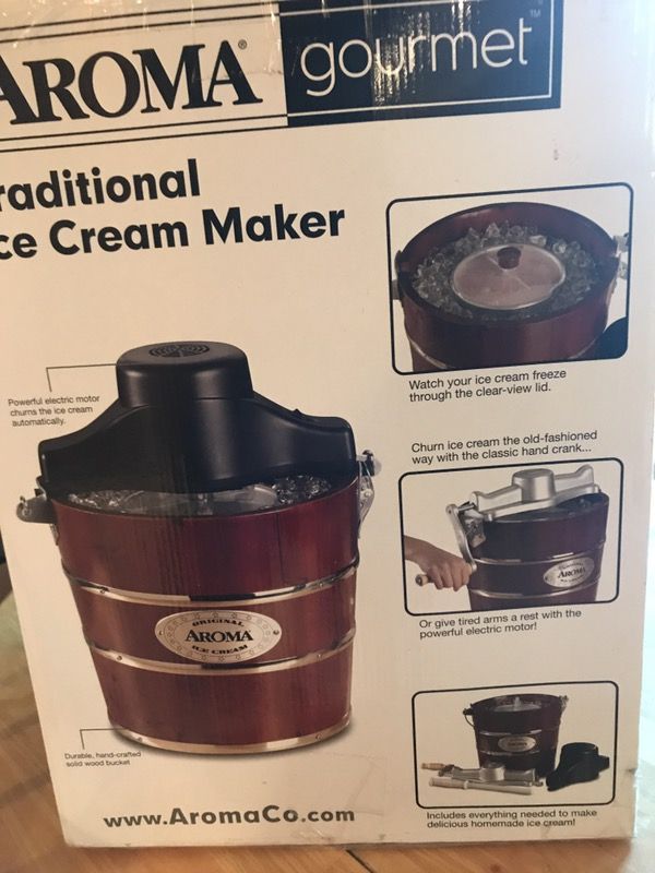 Aroma gourmet best sale ice cream maker