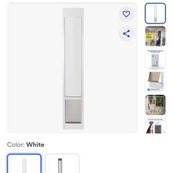 PetSafe Sliding Glass Pet Door White X-Large Fits 75 7/8” to 80 11/16” Doors Up To 220 lb Dogs NEW