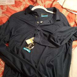 Men's Long Sleeve Polo PGA Tour Brand New Shirt With Tags