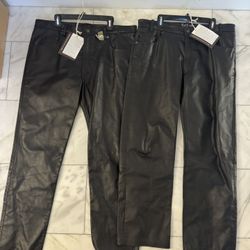 Men’s Leather Motorcycle Pants 