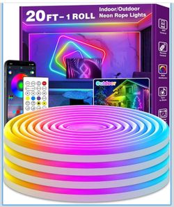 AILBTON 20Ft Neon Rope Lights,Flexible Led Rope Light