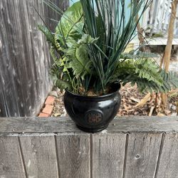 Faux Plant And Pot
