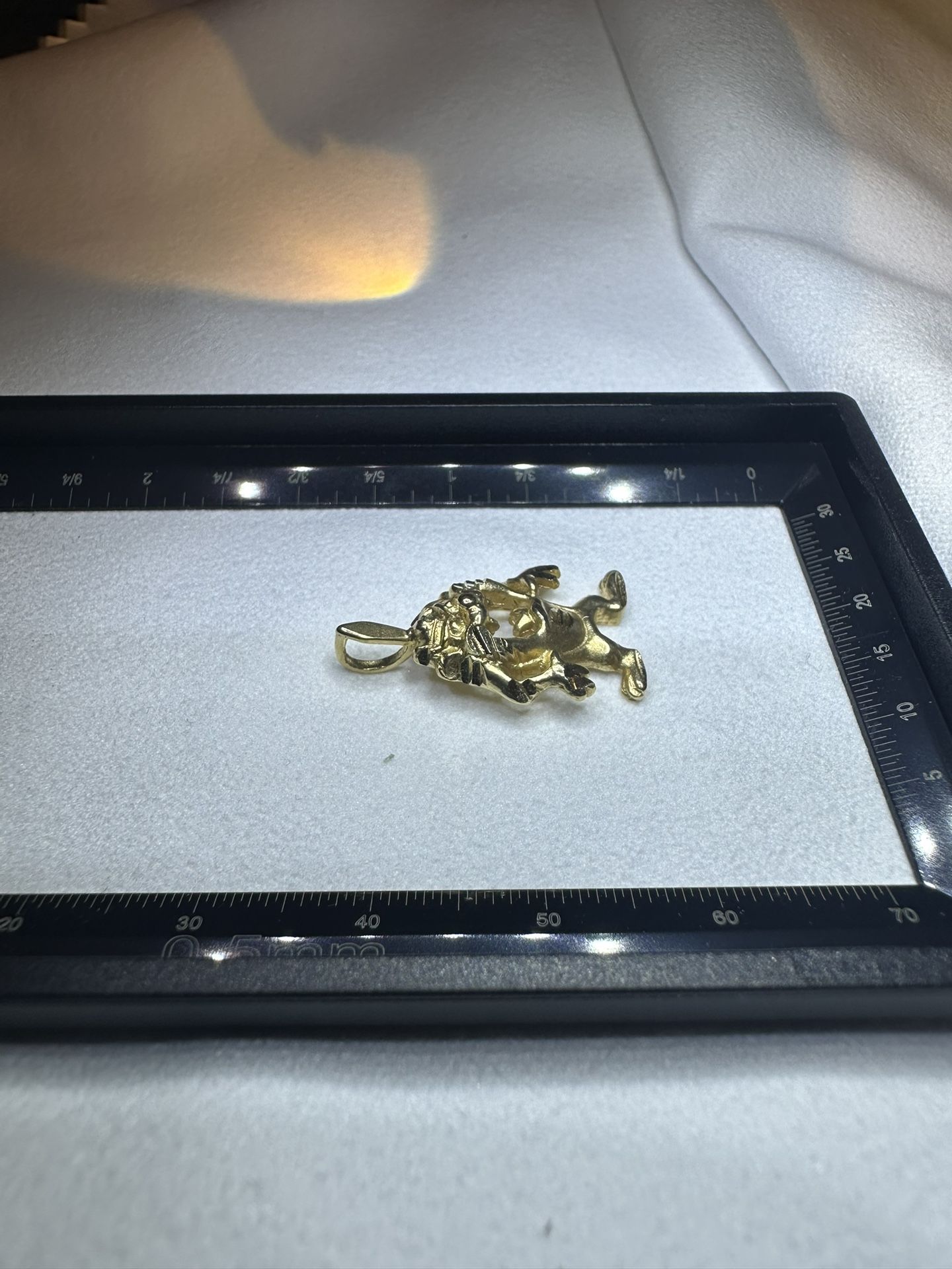 14k Gold Tasmanian Devil Pendant