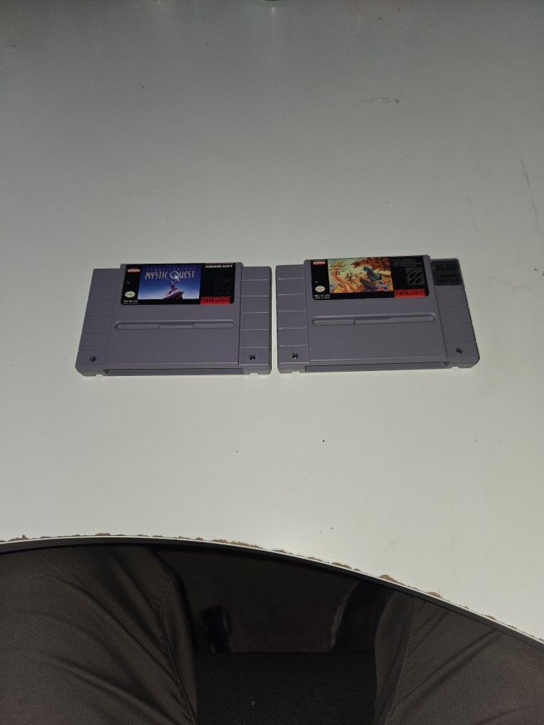 Snes Rpg Lot - Ys3 and Final Fantasy Mystic Quest for the Super Nintendo