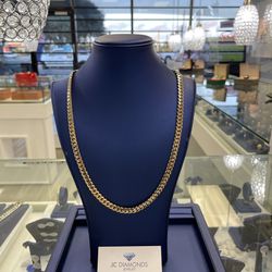 Chain Cubanlink 10k Solid Gold 9 ‘’mm Wide 26 Inch 