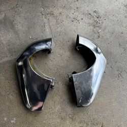 Vintage Chrome Bumper Guards / Bumper Overriders (Pair)