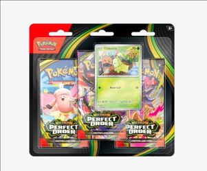 Perfect Order 3 Pack Blister [Chikorita] - ME03: Perfect Order