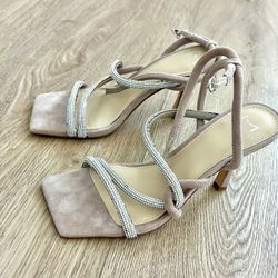 Marc Fisher LTD Rhinestone Strappy Heels – Size 7M