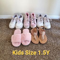Kids Girl Size 1.5Y Shoes