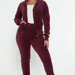 Burgundy Fashion Nova Jumpsuit